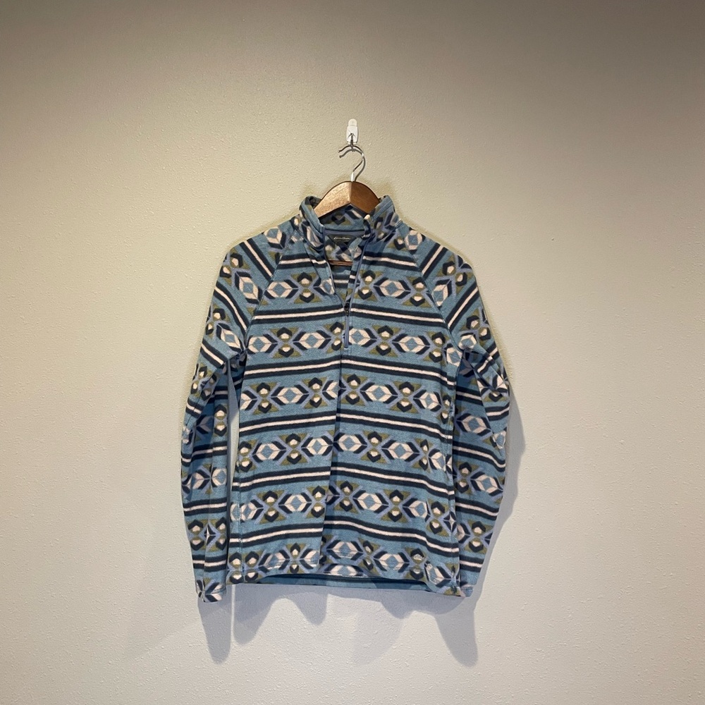 Eddie Bauer Blue Fleece Pullover